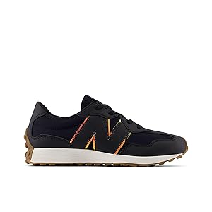Amazon.com | New Balance Womens 327 (Big Kid) Black/Gum 4.5